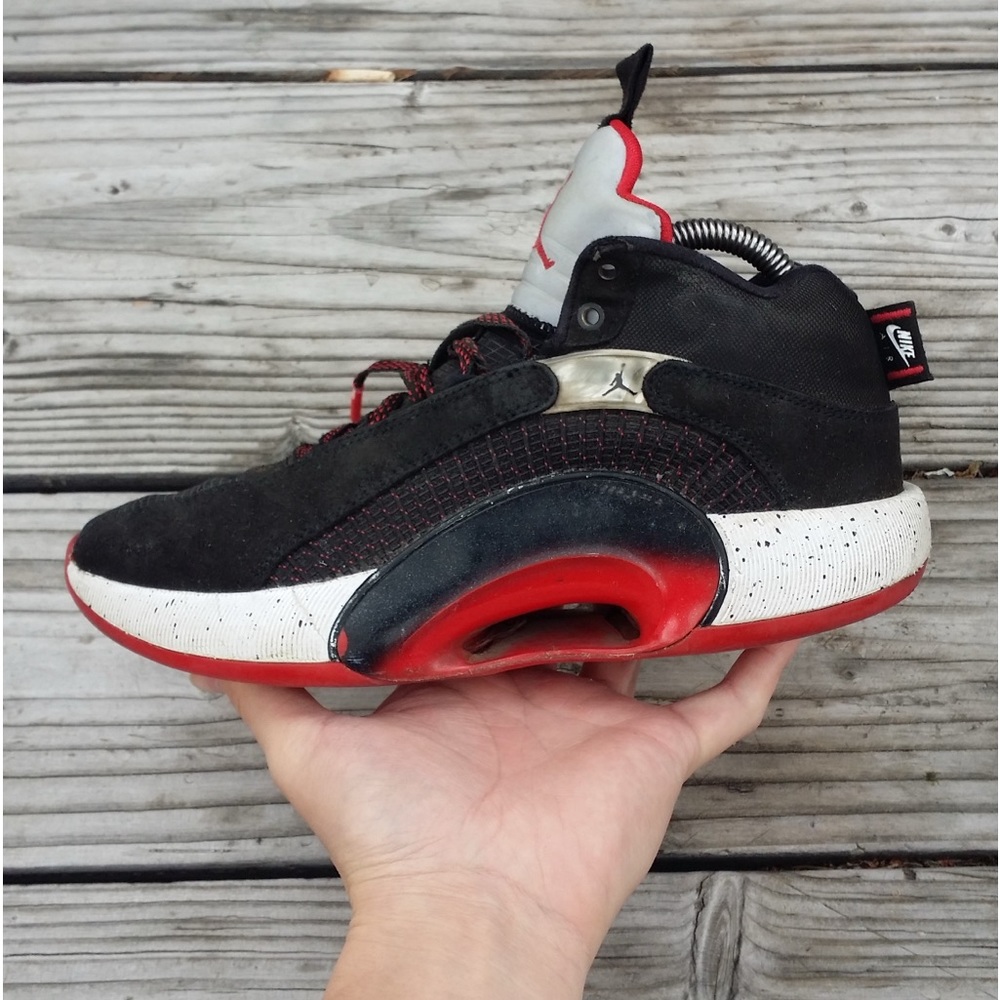 Women Size 7.5 / Size 6 Youth Nike Air Jordan 35 Bred Basketball Sneakers Shoes